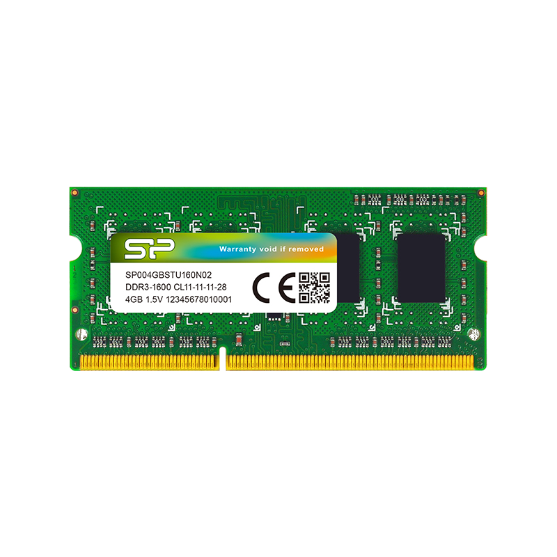 Модуль пам'яті Silicon Power SODIMM DDR3 4 GB 1600 MHz (SP004GBSTU160N02)